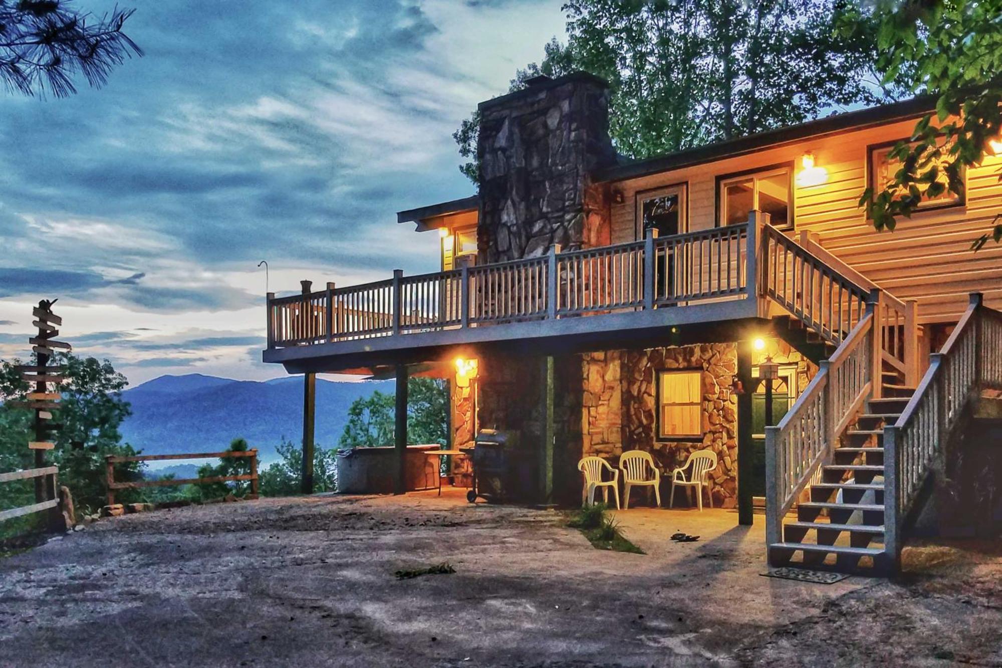 ברייסון סיטי Secluded Mountain Home With Stunning Views And Deck! מראה חיצוני תמונה